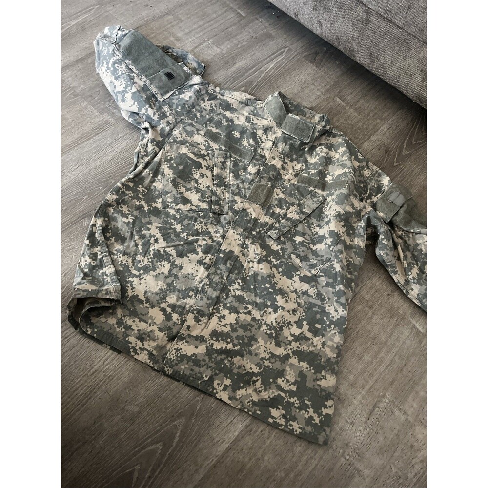 Genuine US Air Force Army Utility Combat Camo Shirt Jacket Sz Med Reg